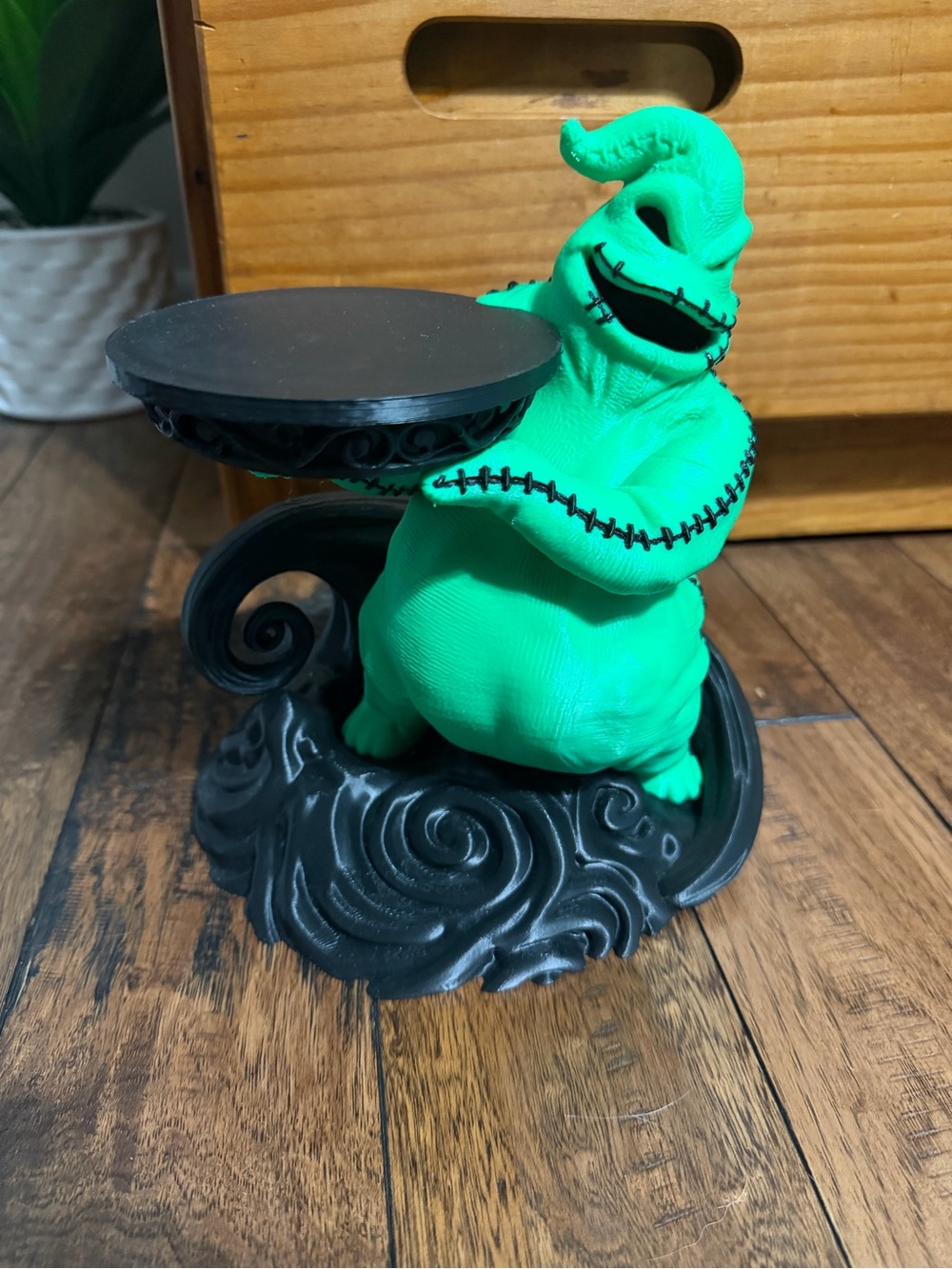 Disney Oogie Boogie Green and Black Decorative Display candle holder